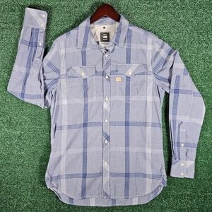 G-Star Raw Originals Plaid Button Down Dress Shirt / Mens Size Large